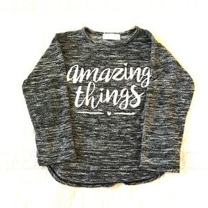 🔴 H&M Knitted Black and White Long Sleeve Top